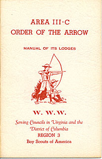 Area 3-C 1957 Manual of Lodges cover