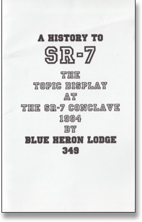 front_cover History to SR-7 Booklet