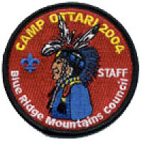 Camp Ottari 2004 Staff Pocket Patch