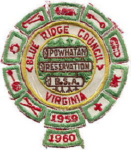 Camp Powhatan 1959-1960 Pocket Patch