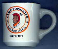 Camp Powhatan 1972 Camp Leader Mug