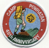Camp Powhatan 45th Anniversary Pocket Patch