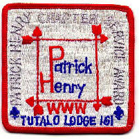 Tutelo Lodge #161 Patrick Henry X1